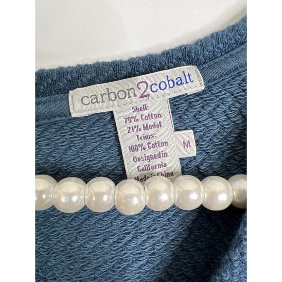 carbon2cobolt Blue Gray V Neck Tank Jumpsuit with Drawstring Waist and Pockets M - Picture 6 of 8